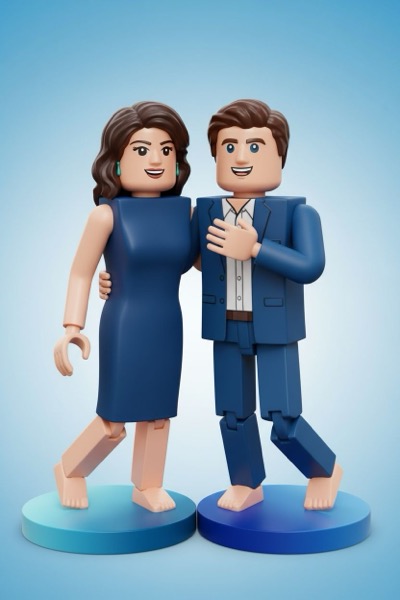 Blocky Character - AI Art Style Transformation