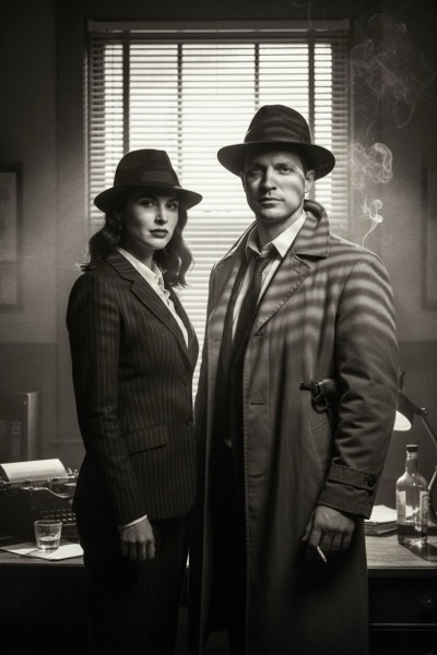 Film Noir Detective - AI Portrait Transformation