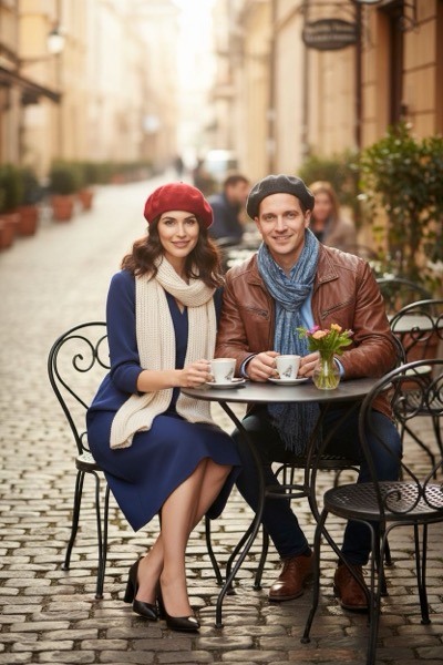 European Cafe - AI Portrait Transformation